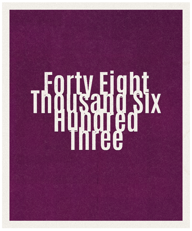 Count #48603