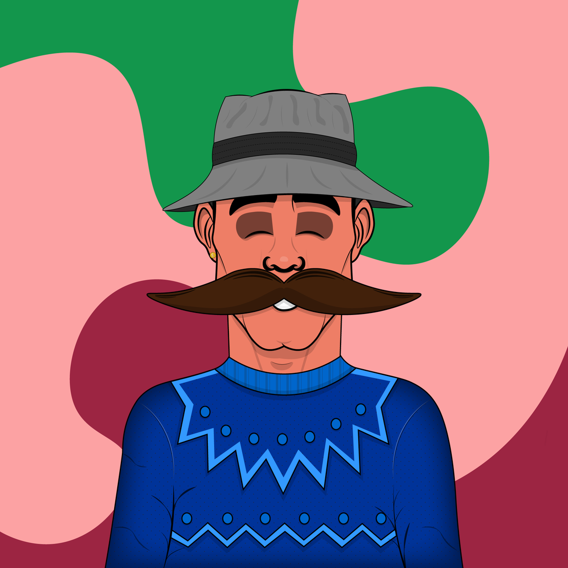 Mustachioed #30