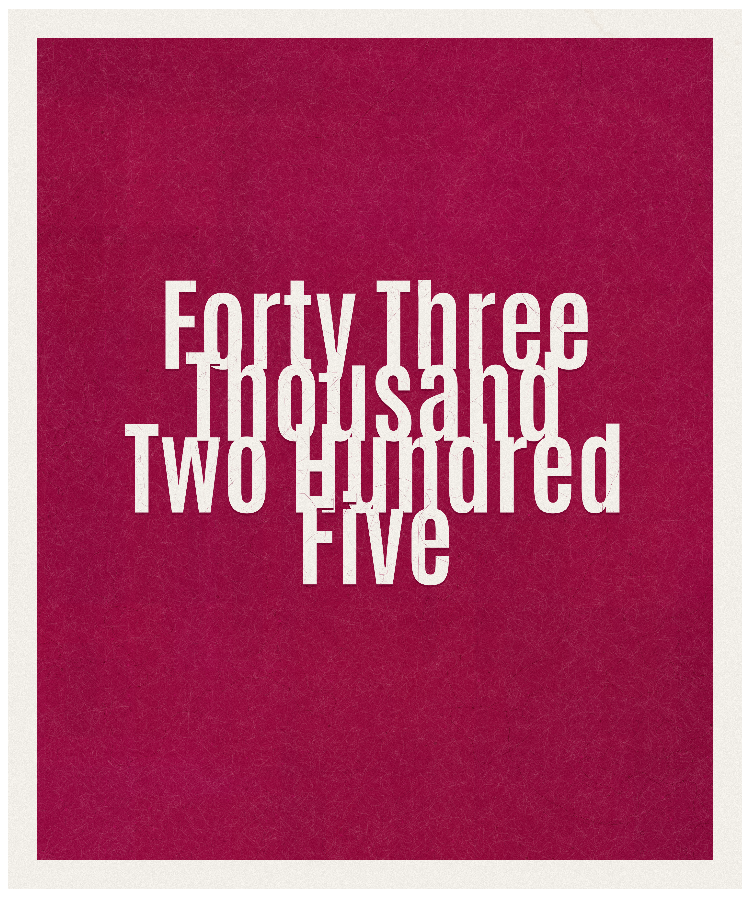 Count #43205