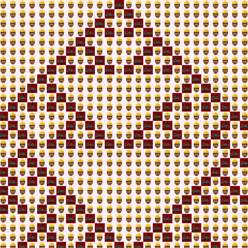 Elementary Cellular Emoji Automata #639