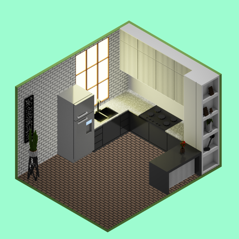 Isometric kitchen #25