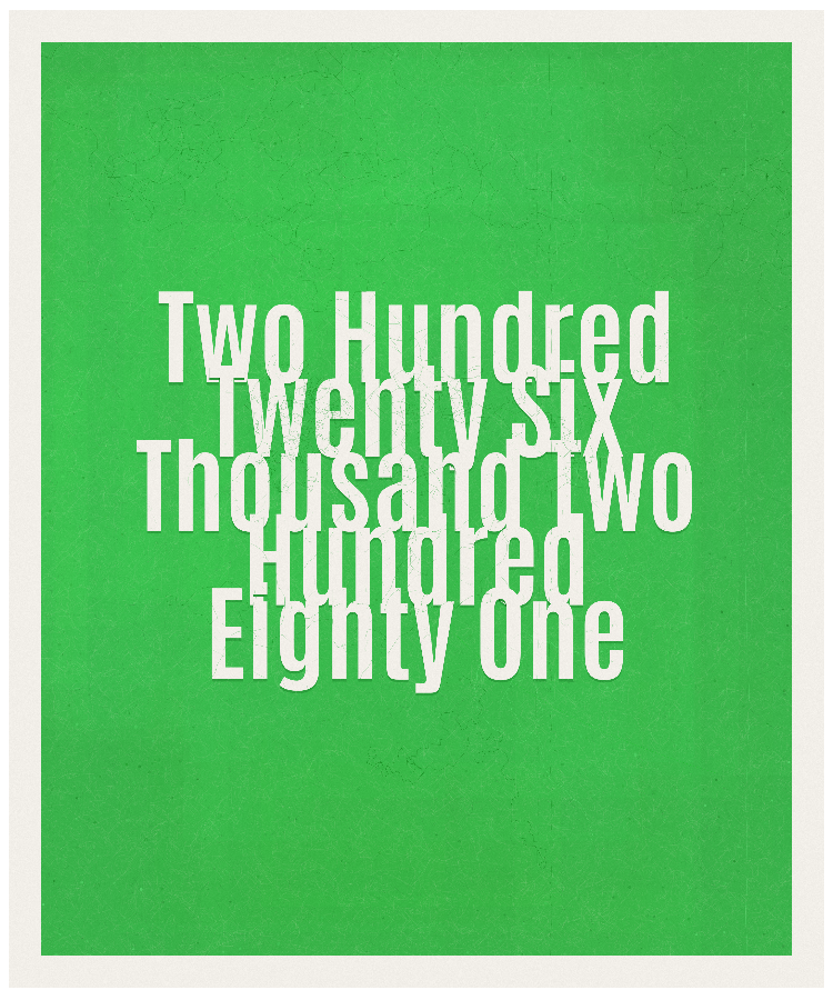 Count #226281