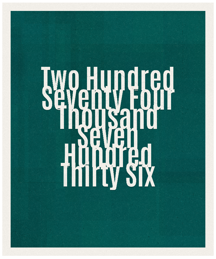 Count #274736