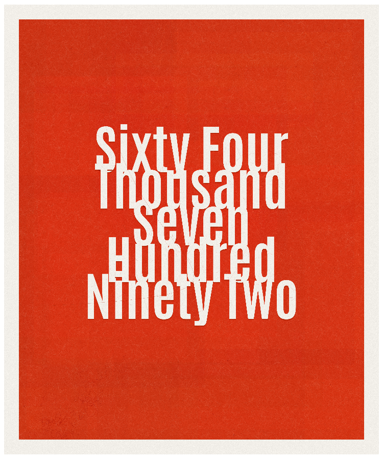 Count #64792