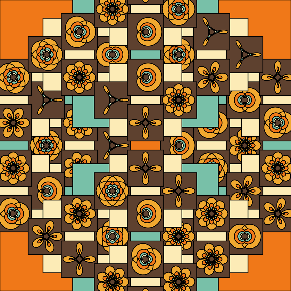 10 patterns 10 palettes #55