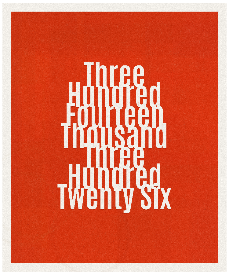 Count #314326