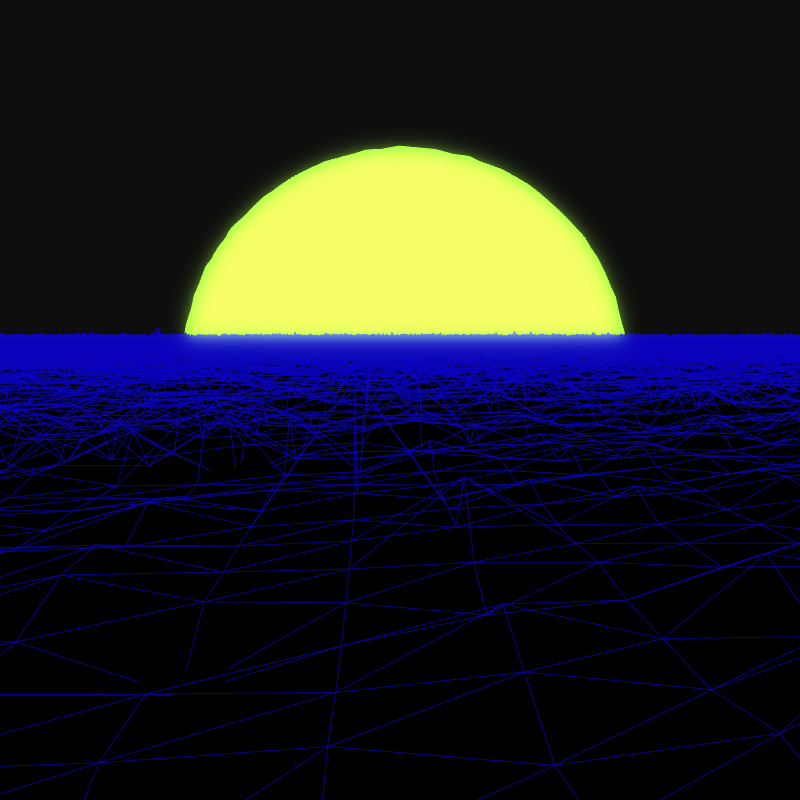 Generative Retrowave Field #62