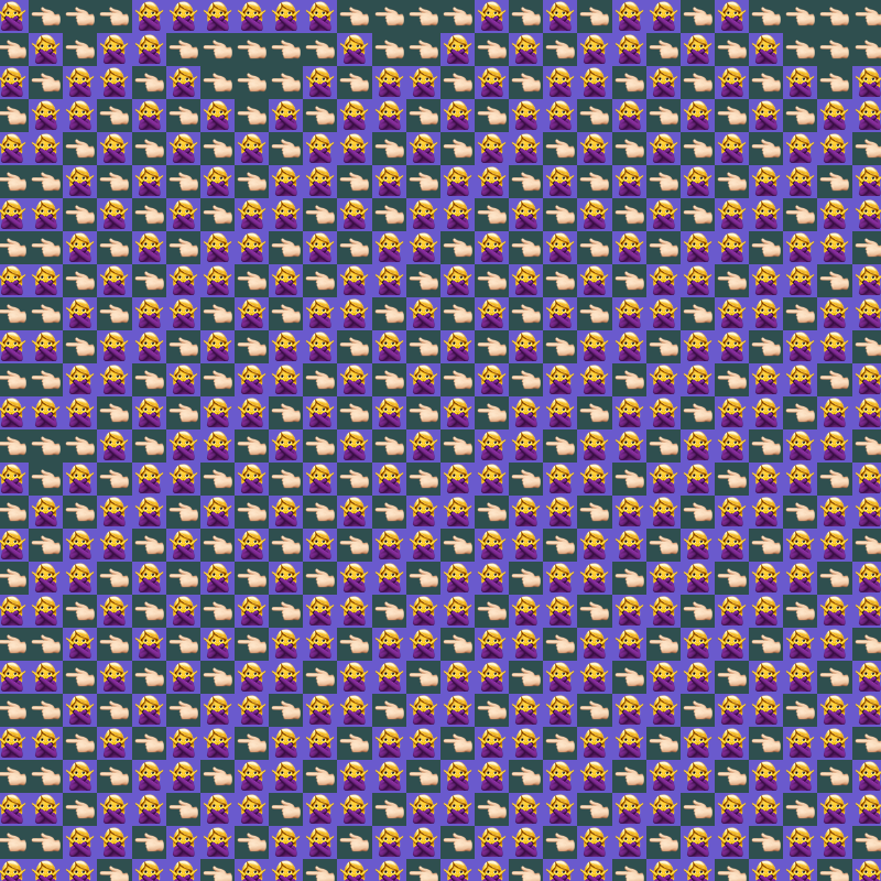 Elementary Cellular Emoji Automata #841