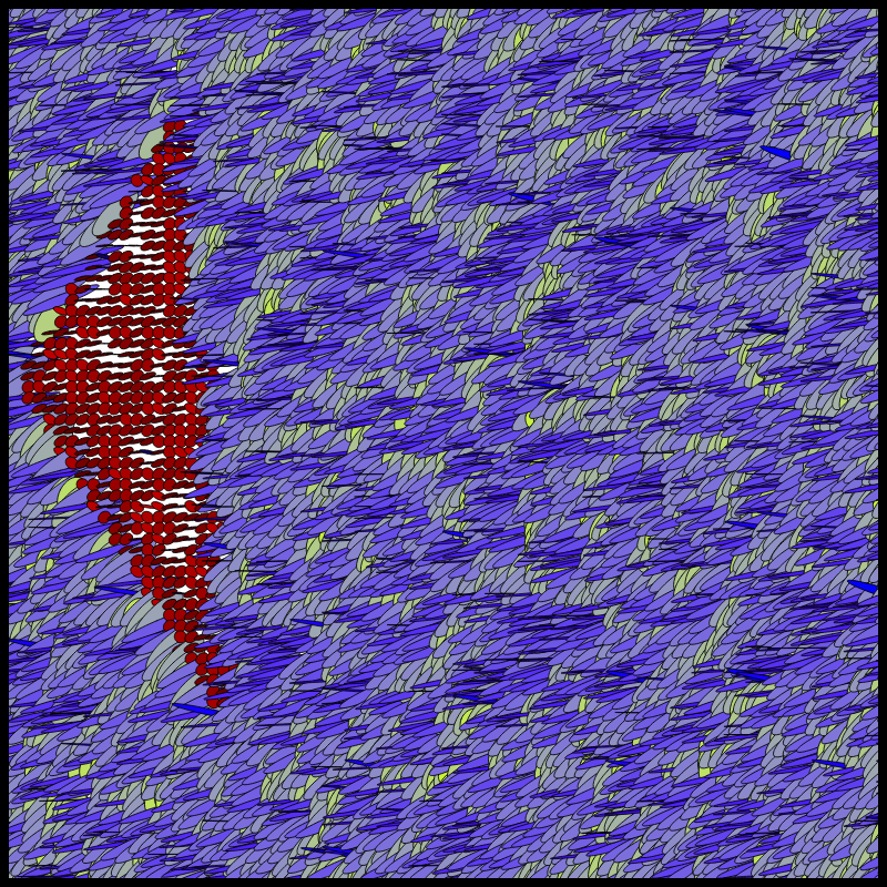 Flow Field Circles Triangle #77