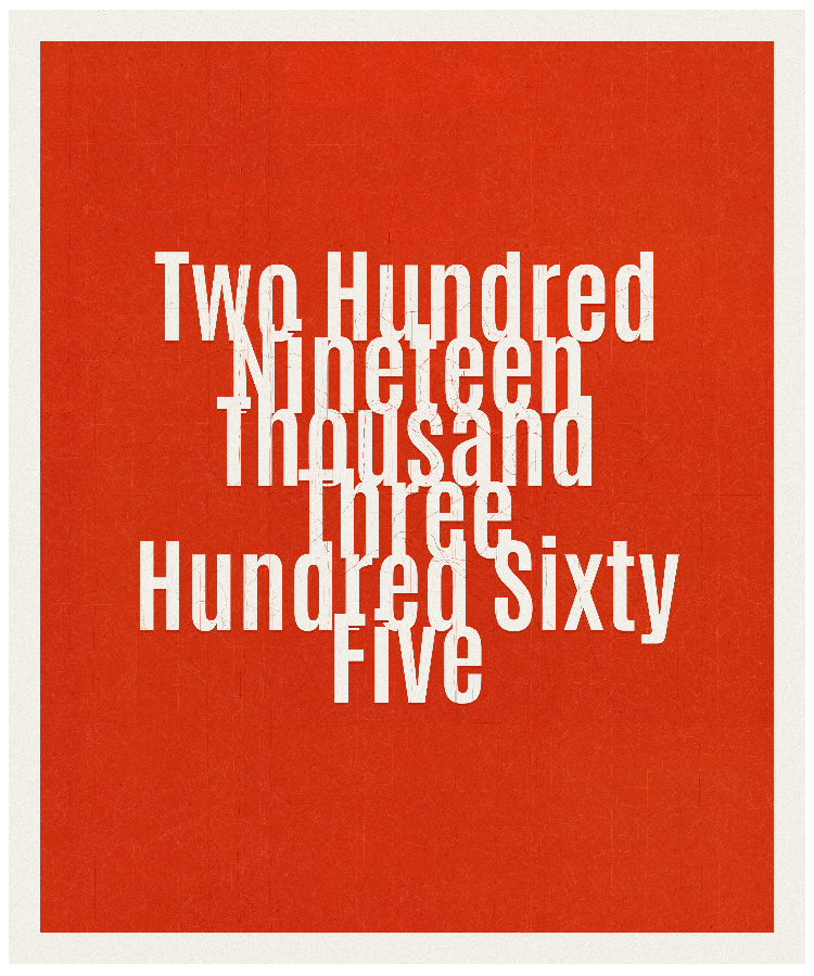 Count #219365