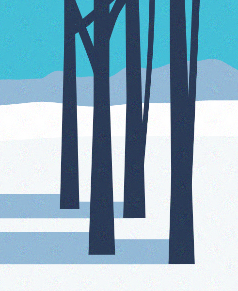 Minimal Snow Landscape #14