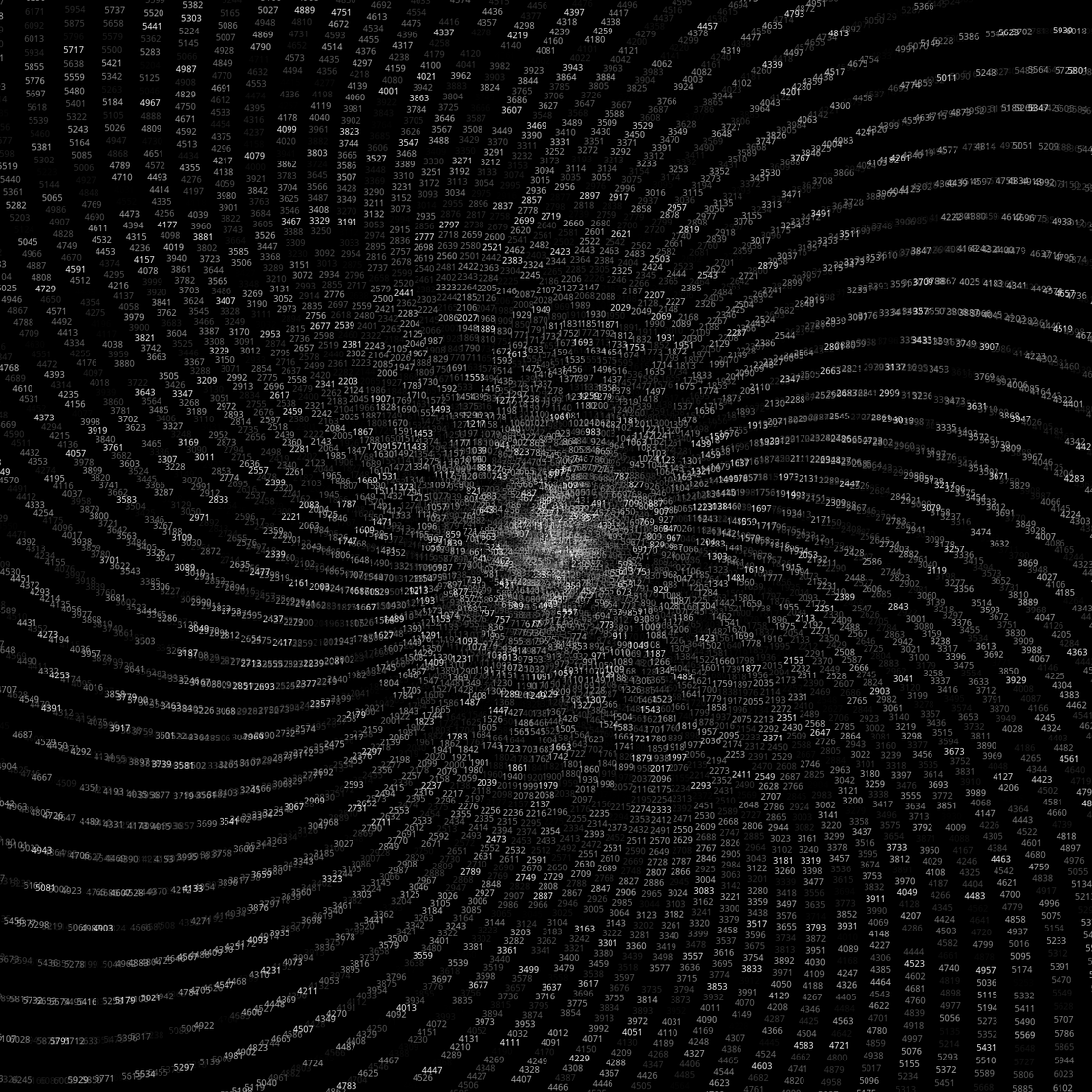 Polar Plot of Numbers #309