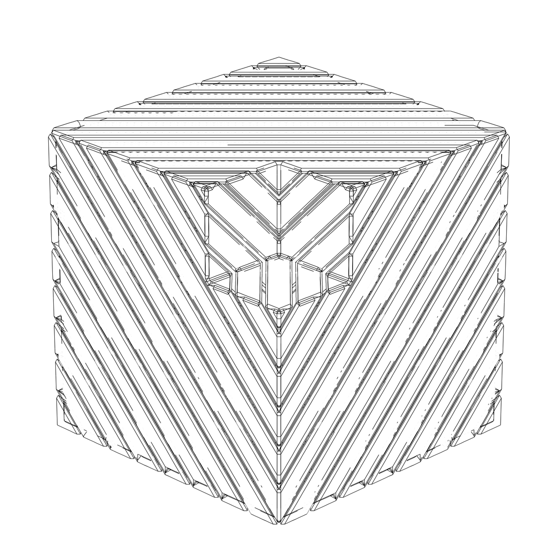 LL21 Alien Art Cube #783