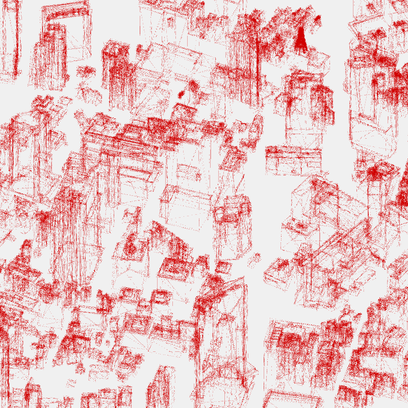 Algorithmic Drawing: Minato City Tokyo #86