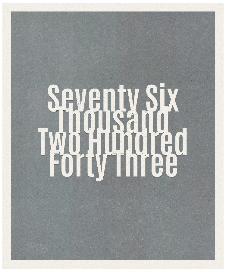 Count #76243