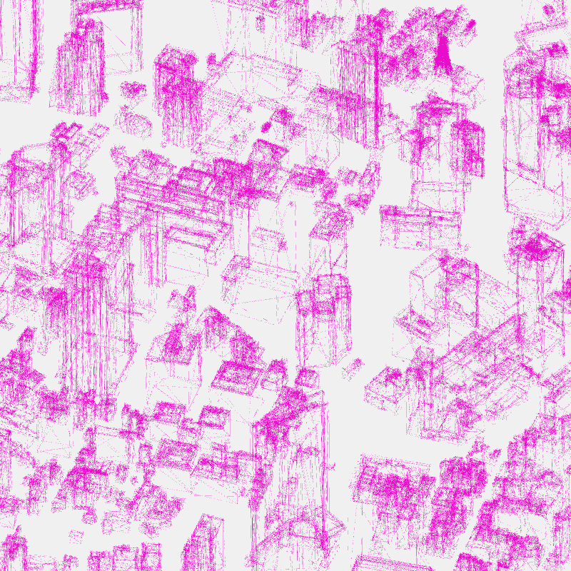 Algorithmic Drawing: Minato City Tokyo #80