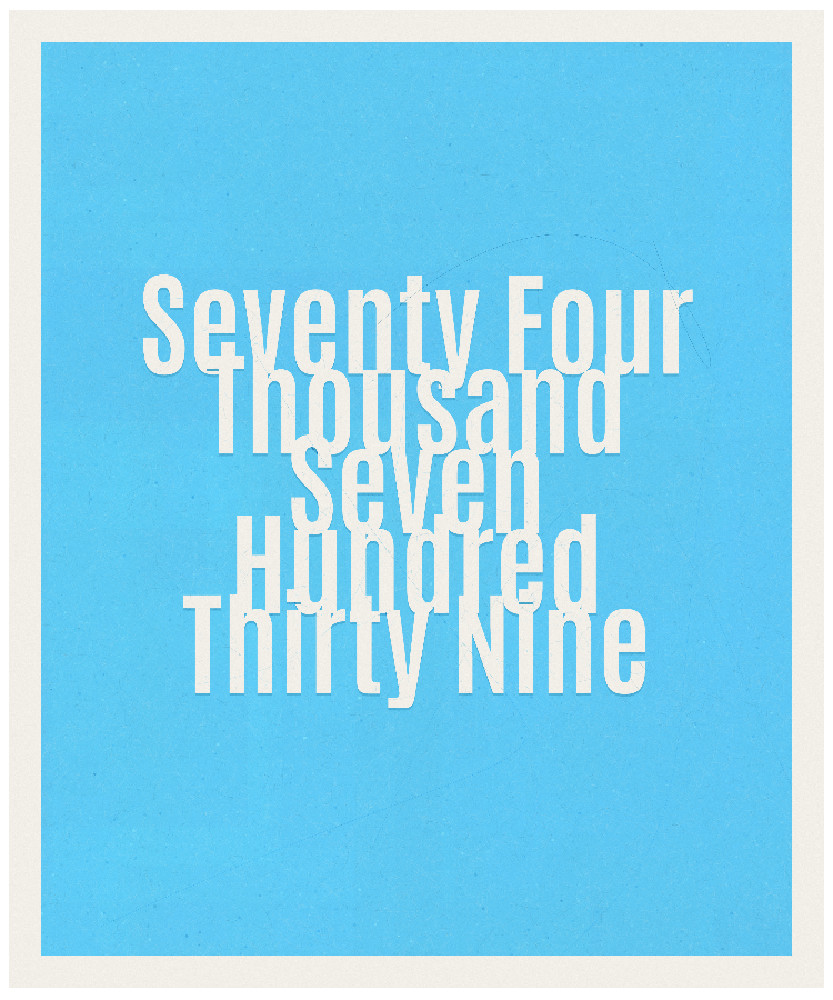 Count #74739