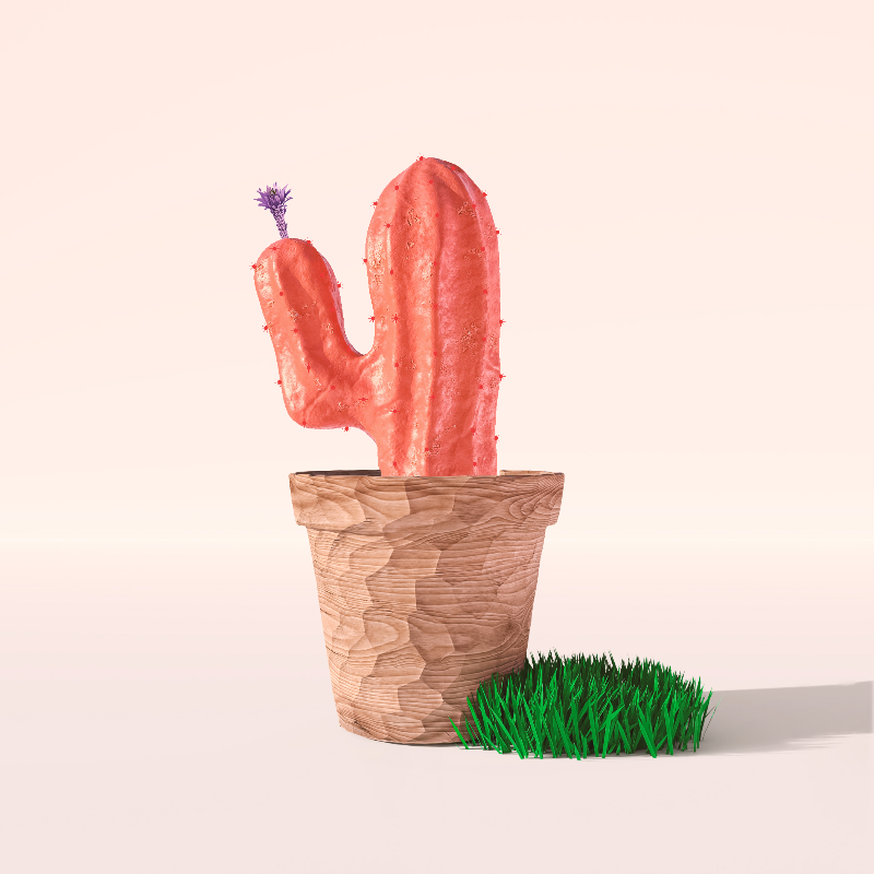 3D Crypto Cacti #6