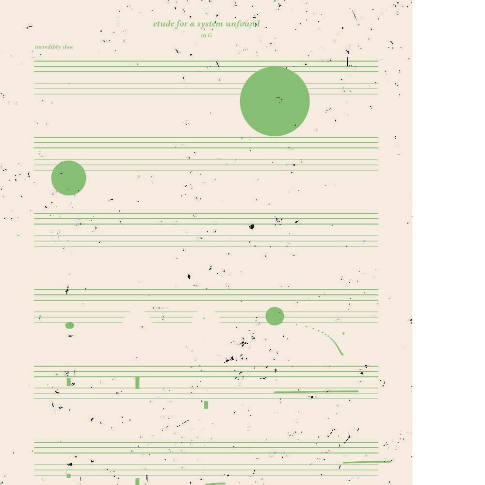 etude for a system unfound #86