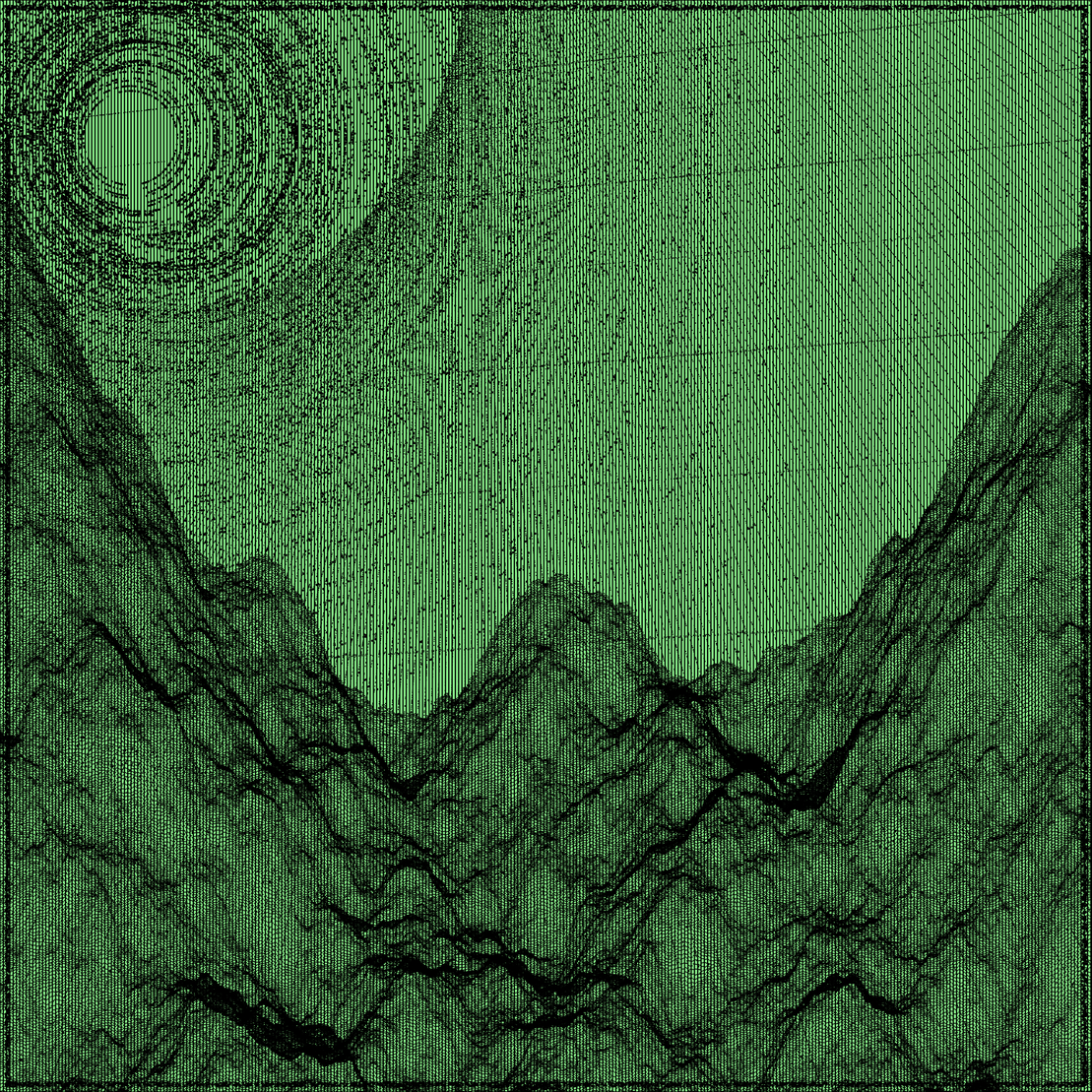 Surreal classic generative landscape #52