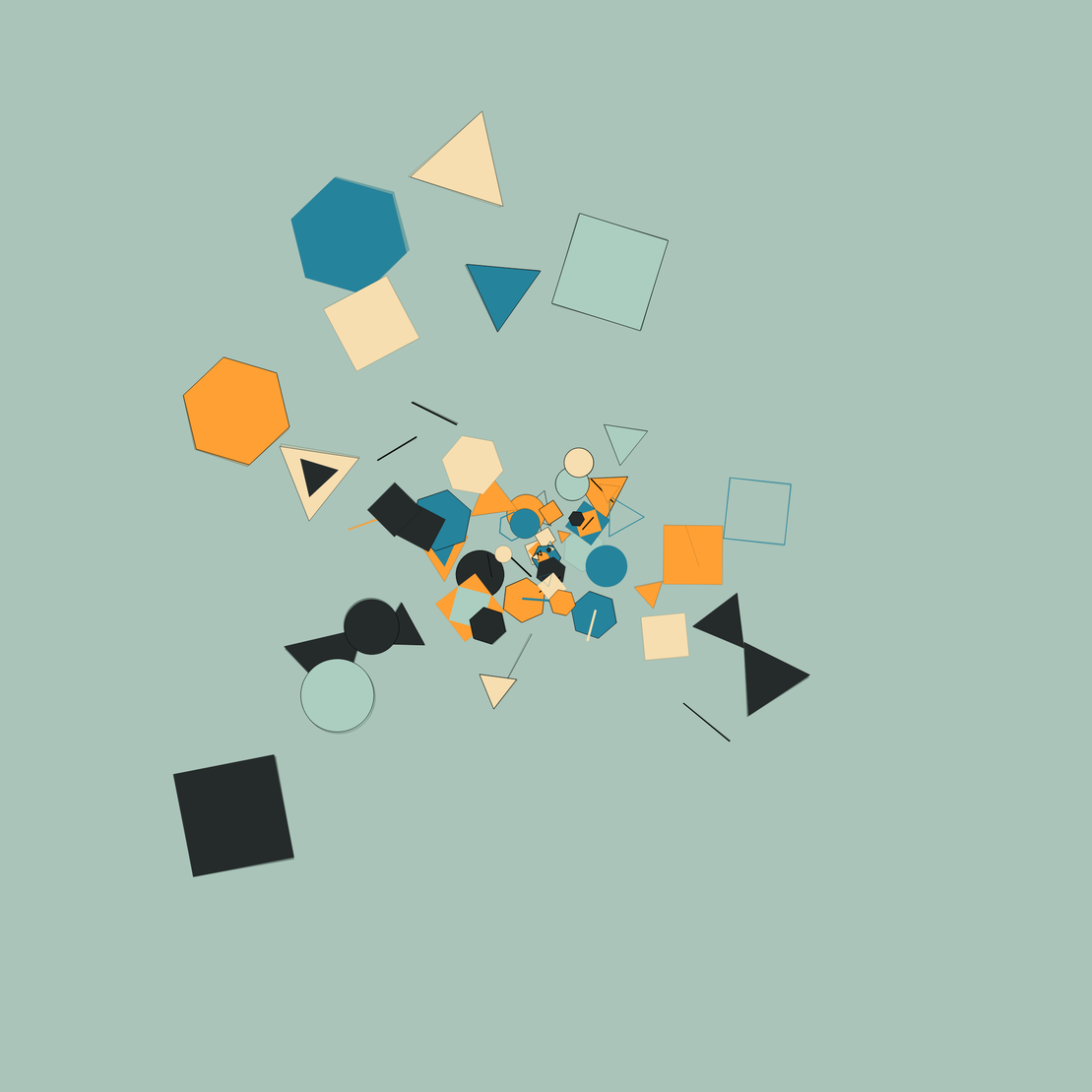 Chaotic Colored Shapes #1