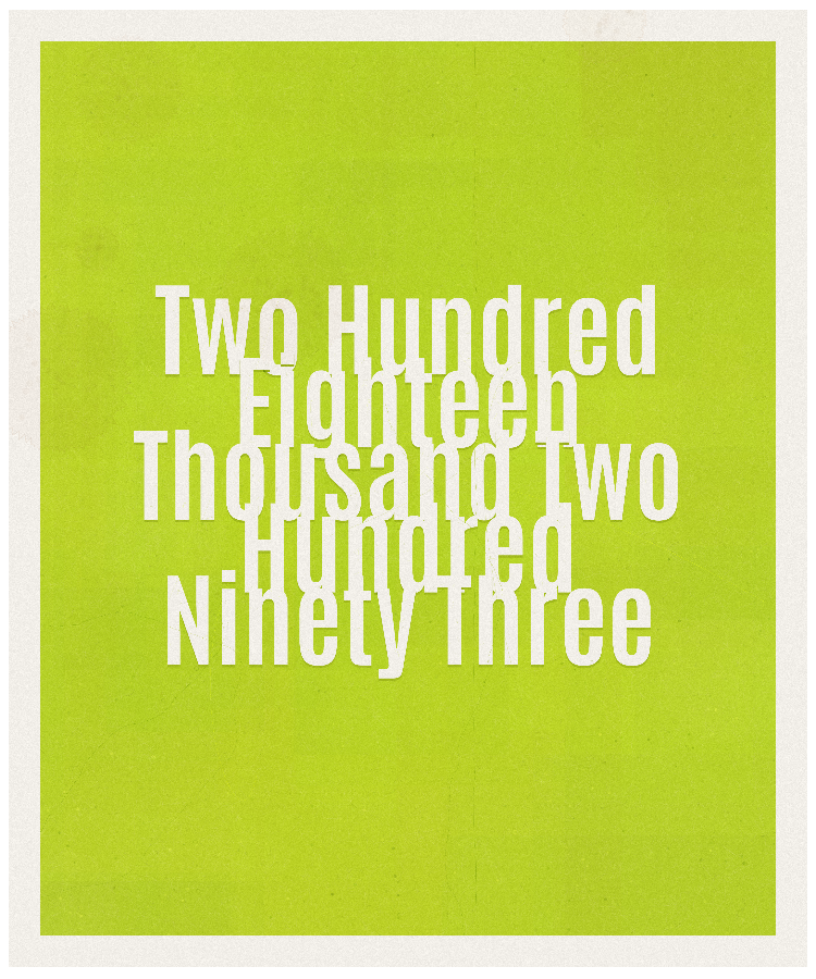 Count #218293