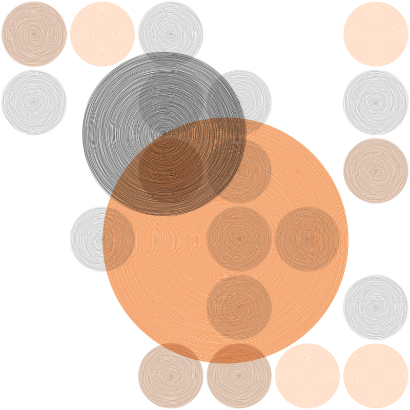 Brushed Circles #151