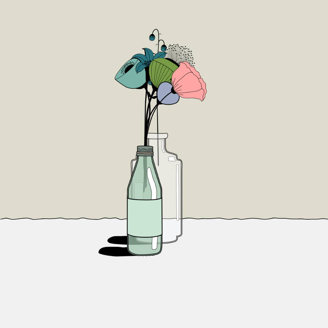 Flowers & Bottle #33