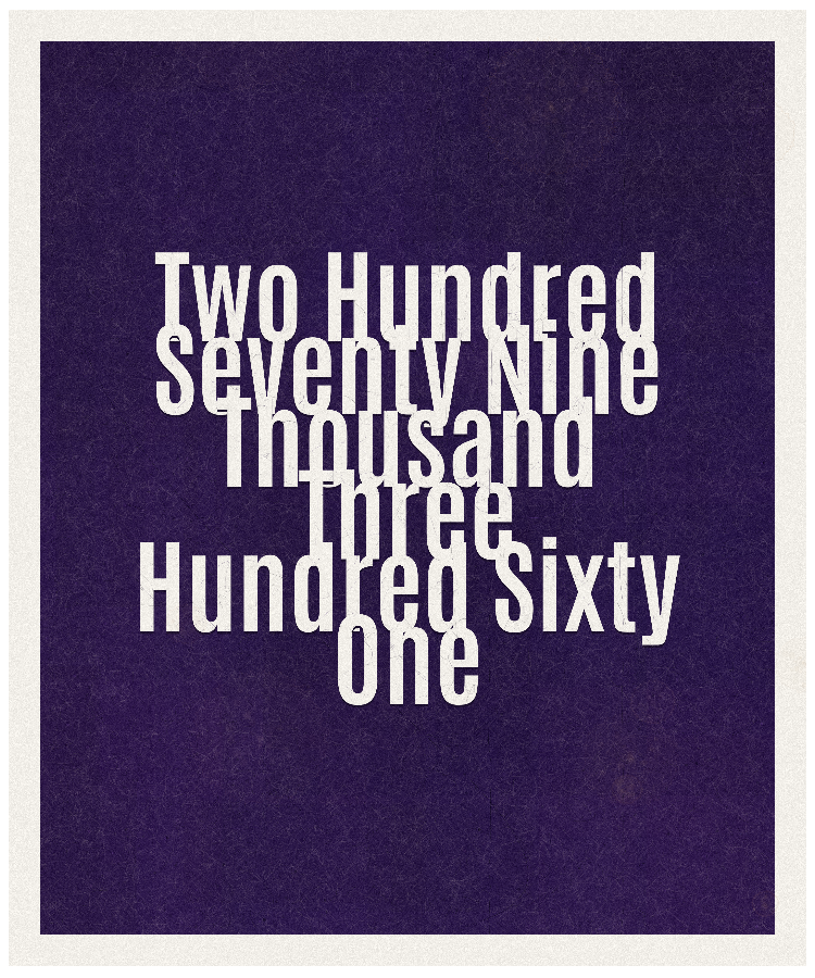 Count #279361