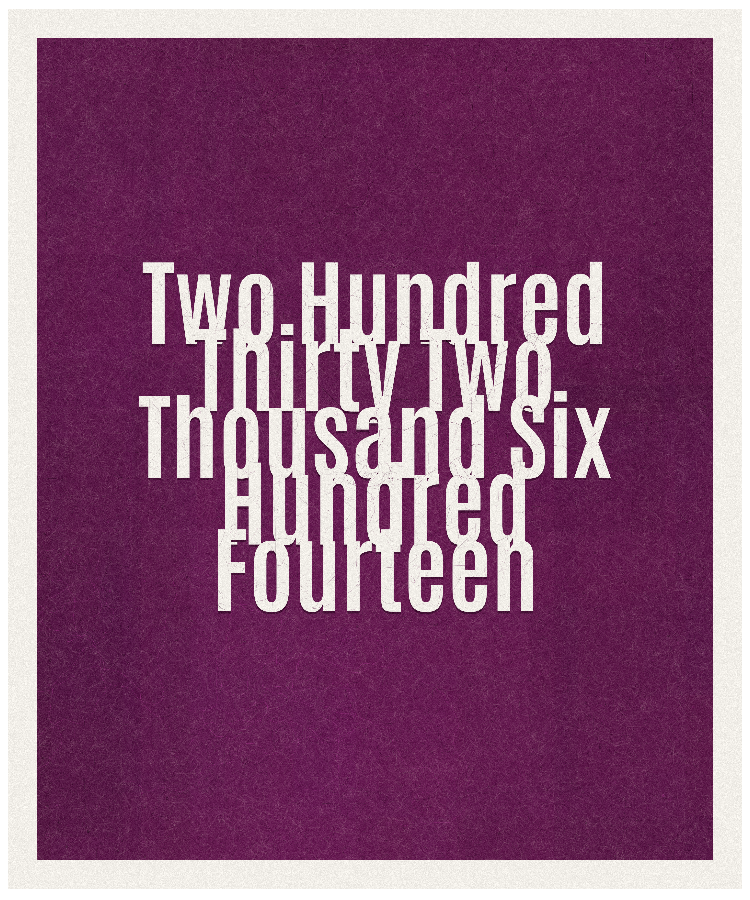 Count #232614