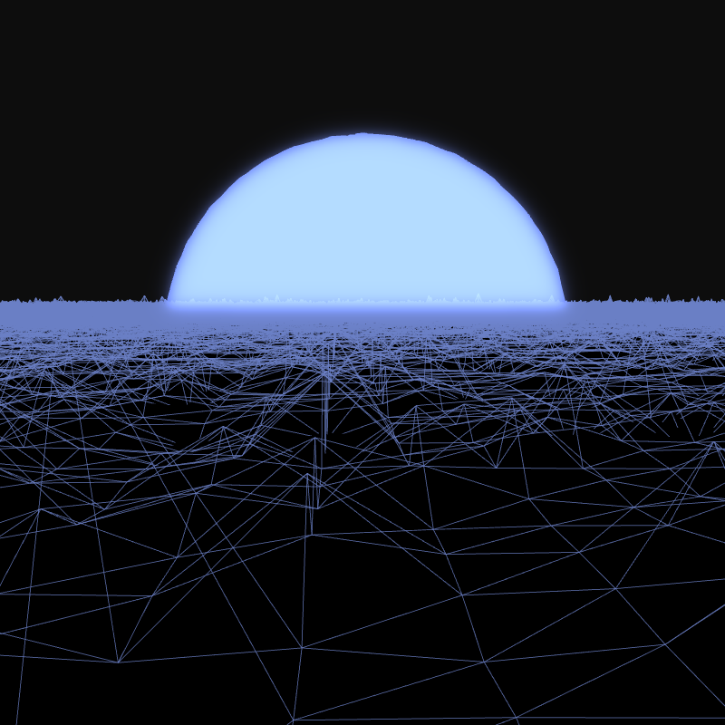 Generative Retrowave Field #119