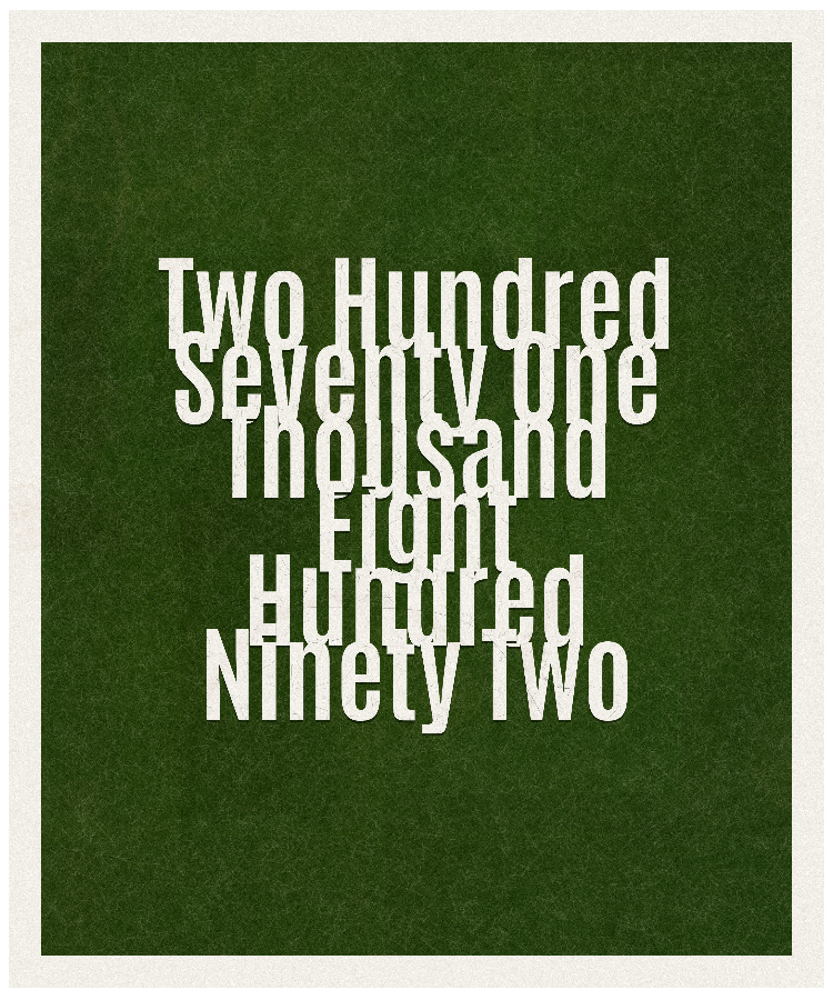 Count #271892