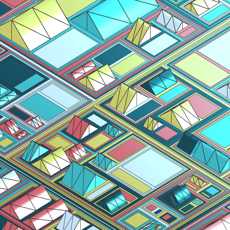 Geometric city #22