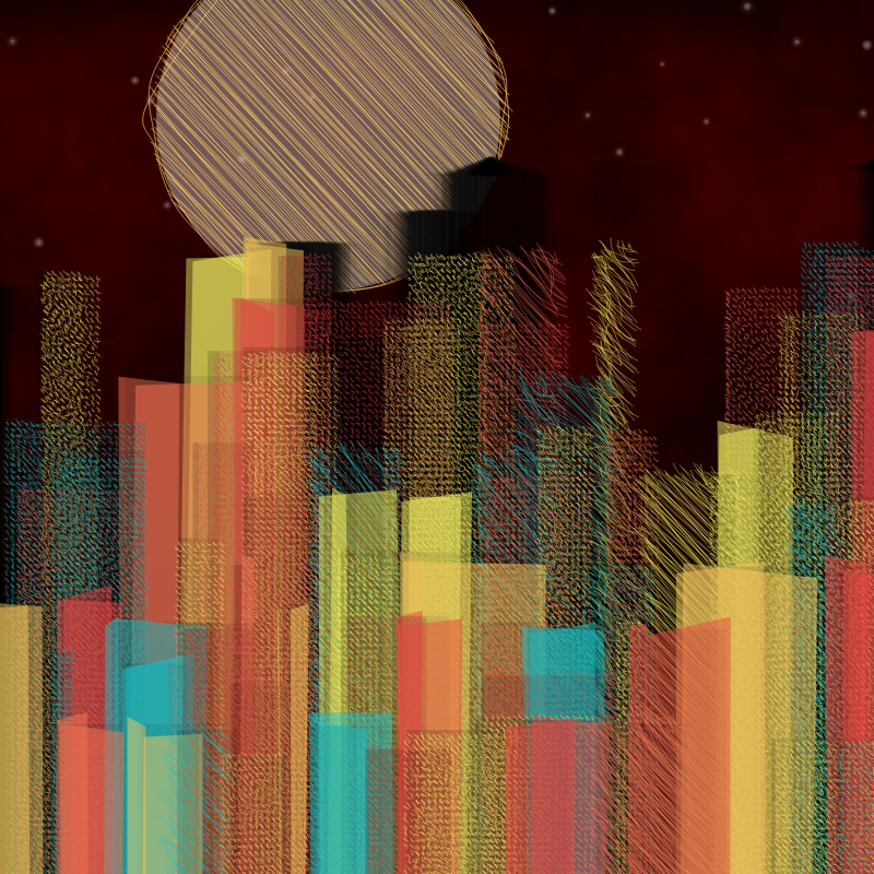 hastily-drawn cityscape sketch #65