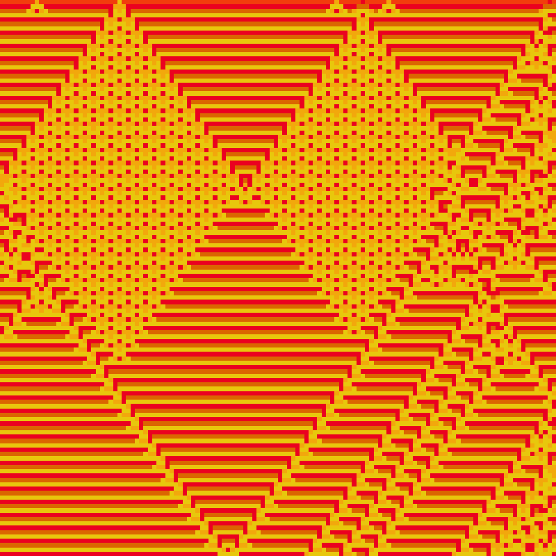 Totalistic Cellular Automata #195