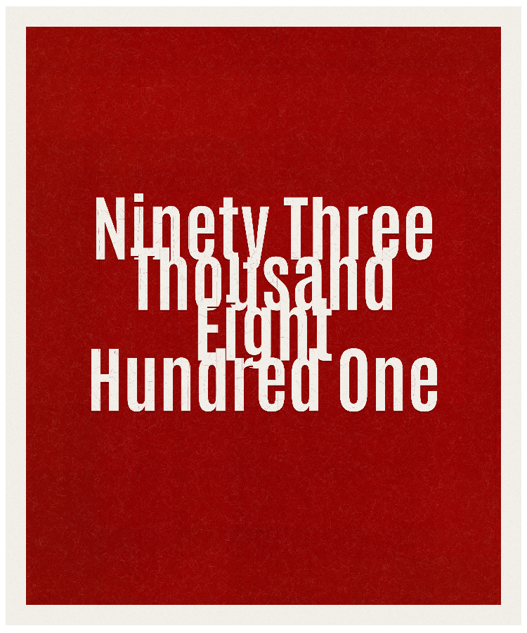 Count #93801