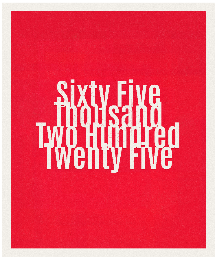 Count #65225