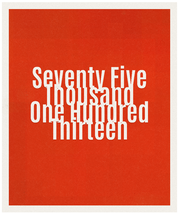 Count #75113