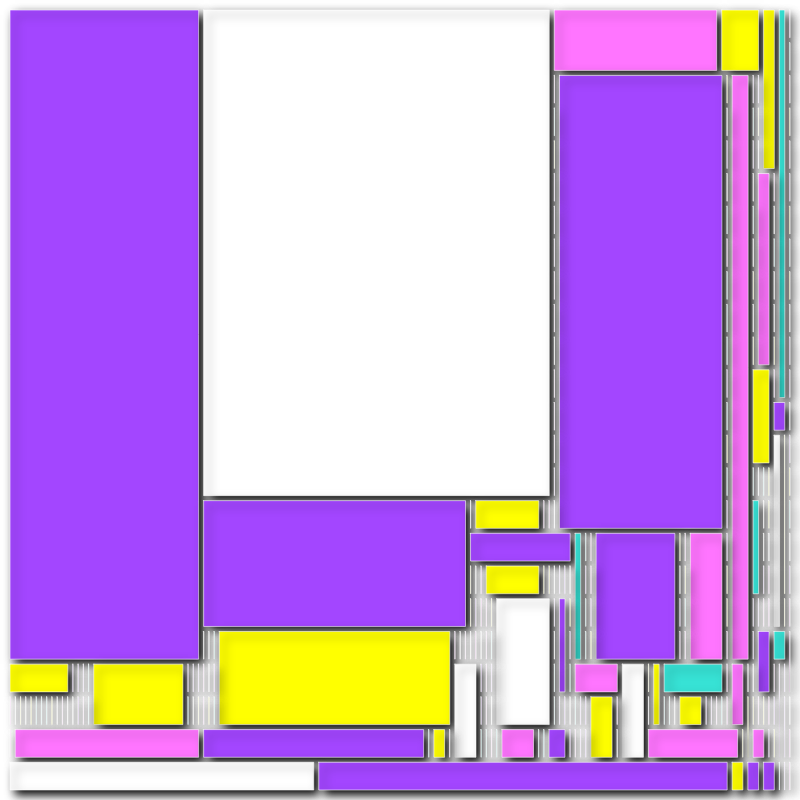 Strips layouts - Square arrangements #4