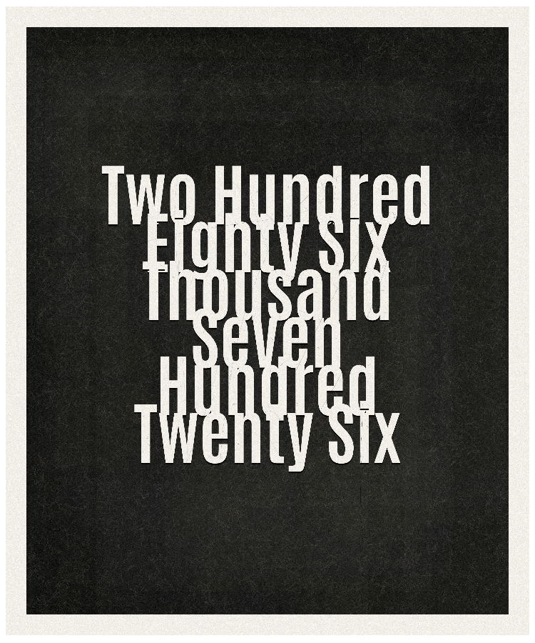 Count #286726