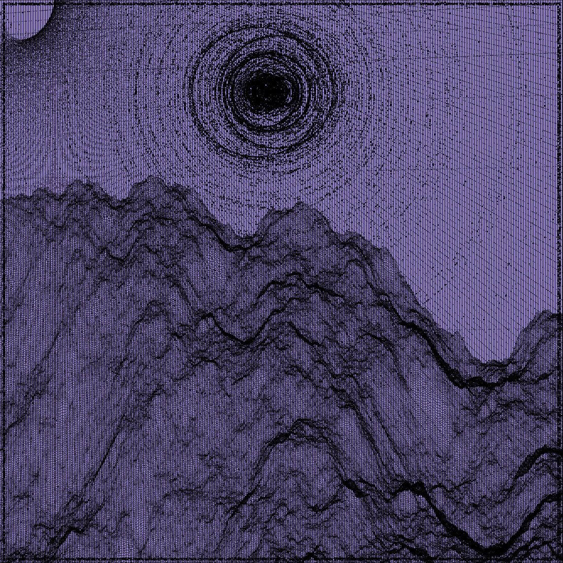 Surreal classic generative landscape #56