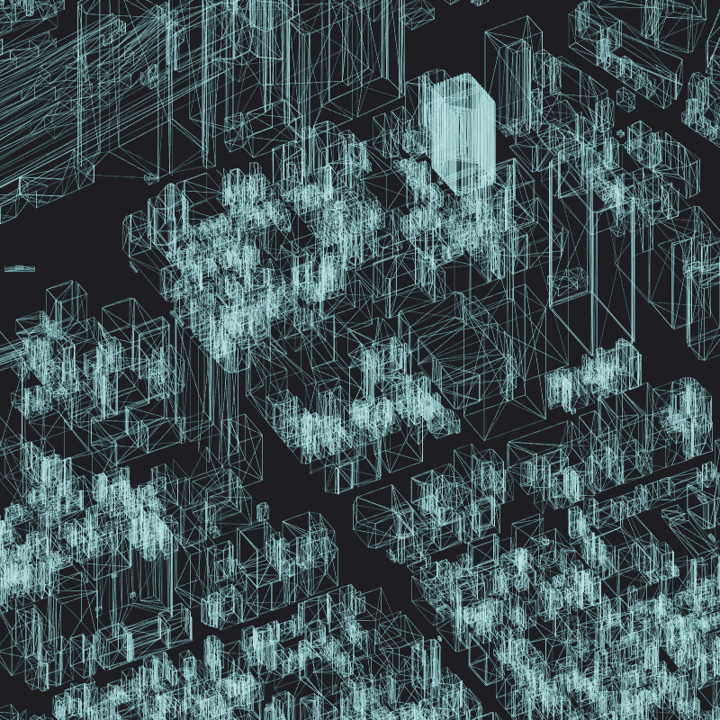 Wireframe City: Tokyo Shibuya #70