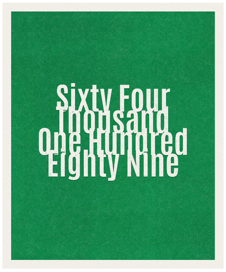Count #64189