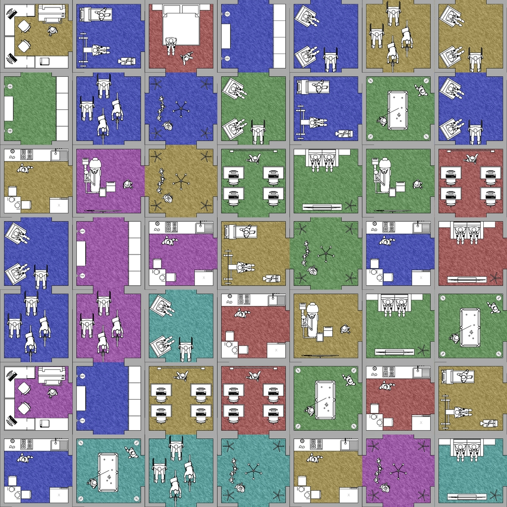 Harlequin block building #9