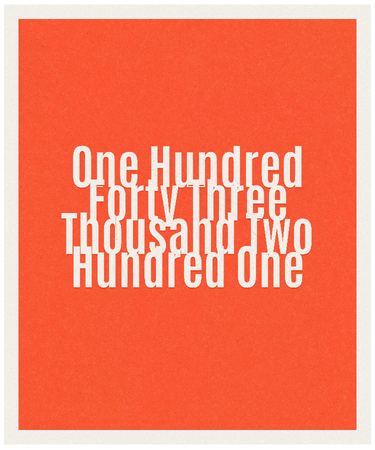 Count #143201