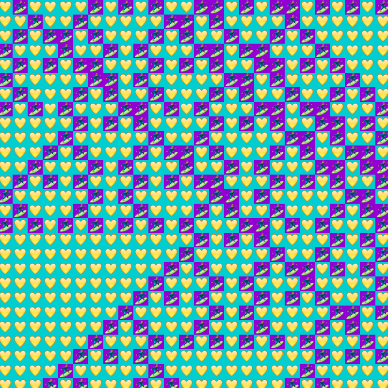 Elementary Cellular Emoji Automata #942