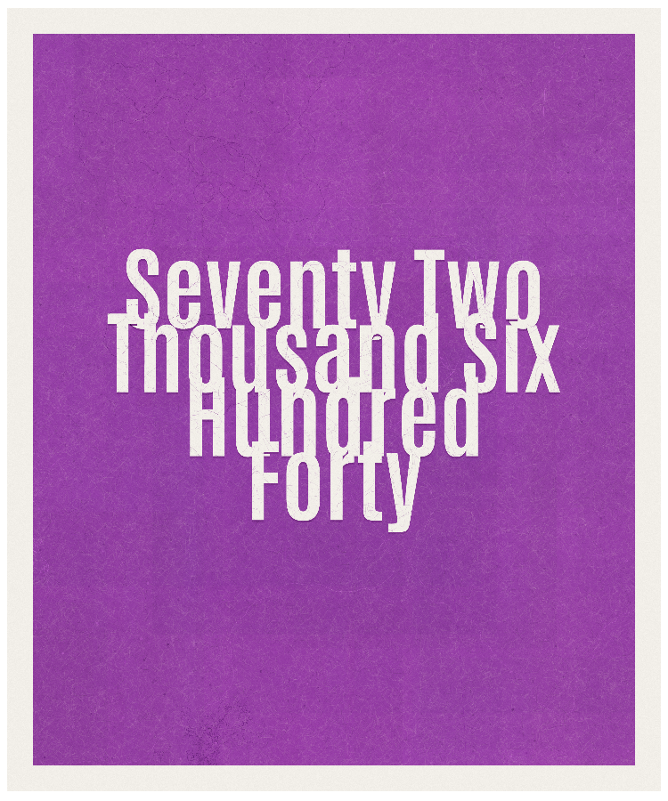 Count #72640