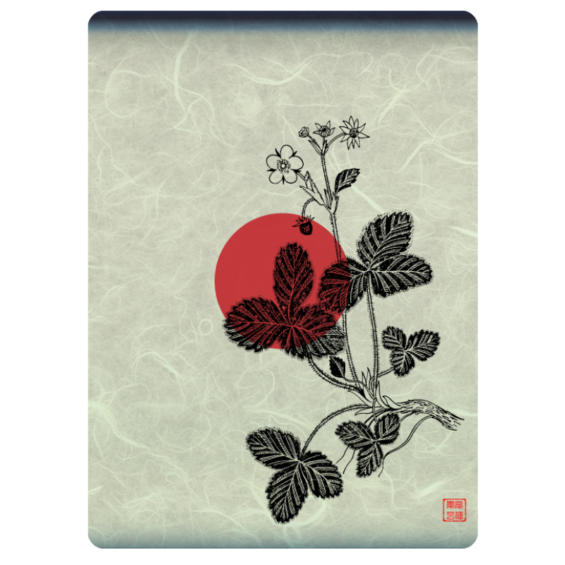 Zen flower card 