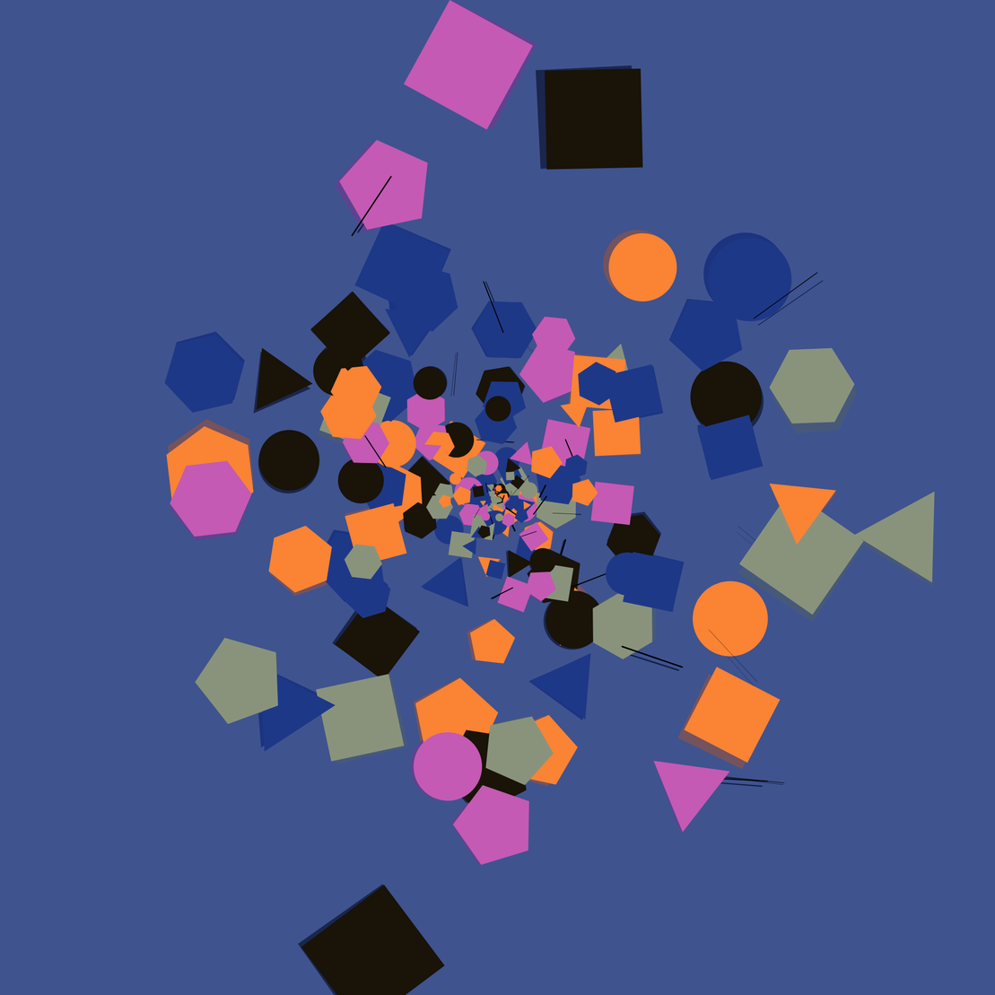 Chaotic Colored Shapes #7