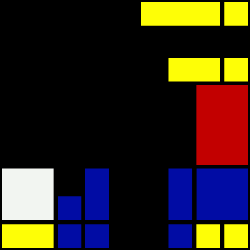 Mondrian Ticket  #9